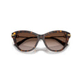 0Dg4534 Tortoiseshell Cat-Eye Sunglasses with Gold Metal Temples