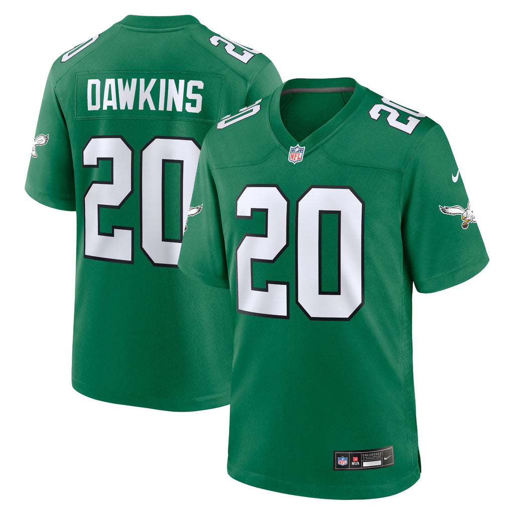 Philadelphia Eagles Brian Dawkins Kelly Green Alternate Retired Player Game Jersey