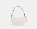 NWT Coach Leather Mini Payton Bag In Silver /Chalk