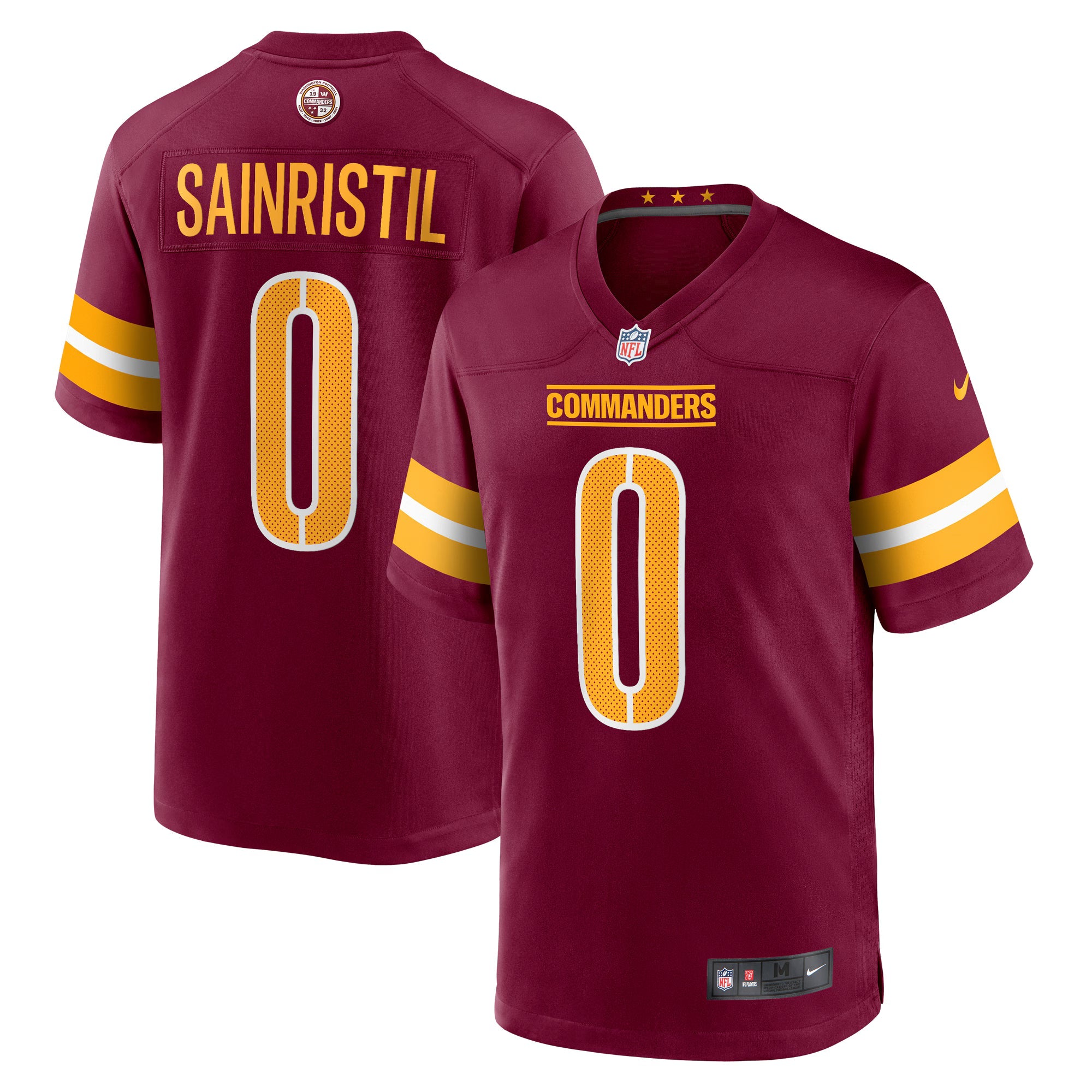 Washington Commanders Mike Sainristil Burgundy Game Jersey