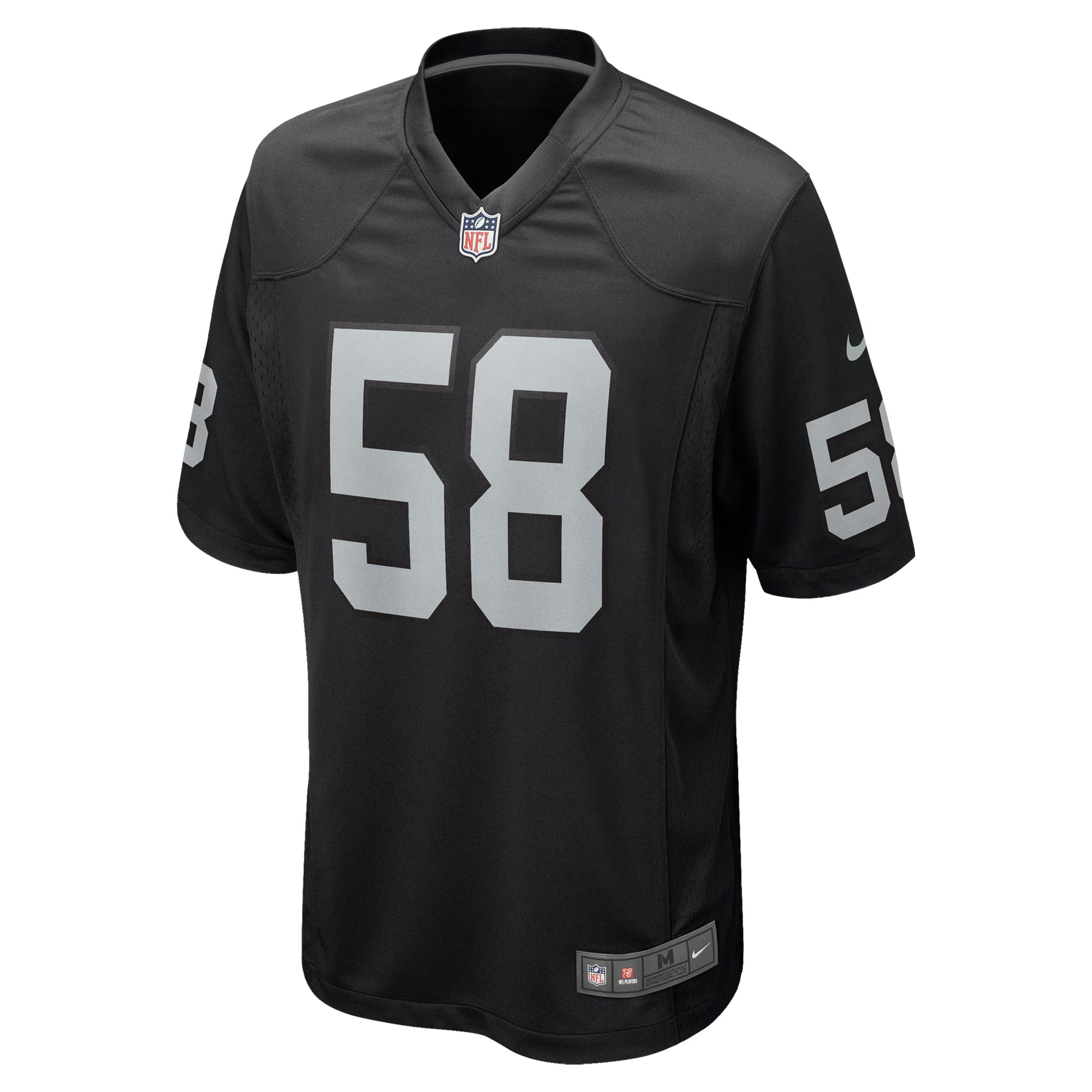Las Vegas Raiders Jackson Powers-Johnson Black Team Game Jersey