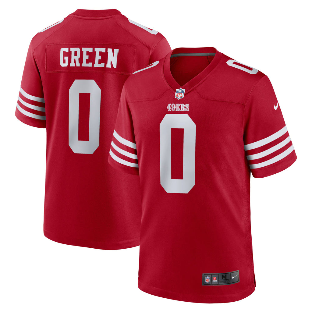 San Francisco 49ers Renardo Green Scarlet Game Jersey