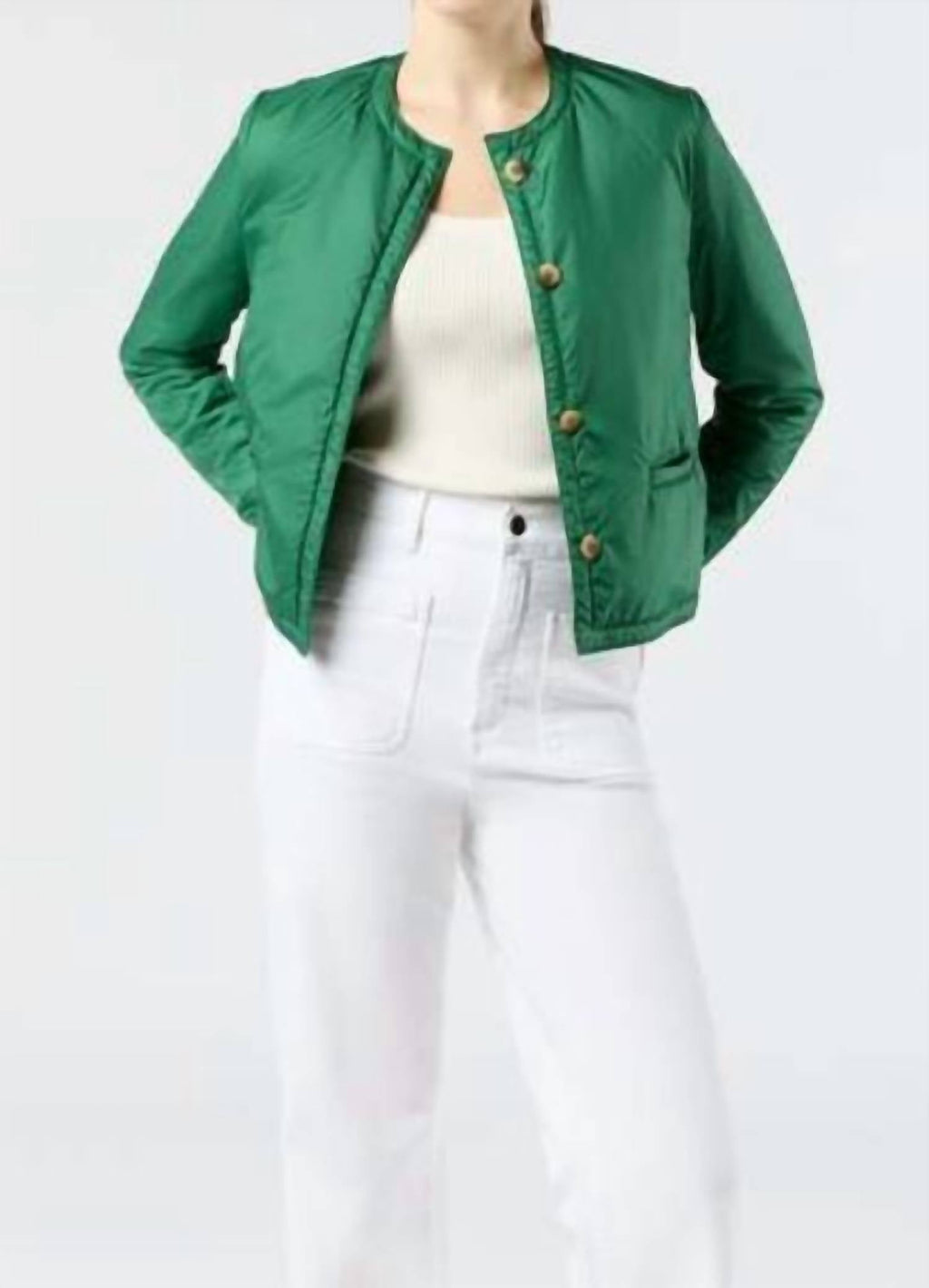Megan Cardigan Jacket In Green