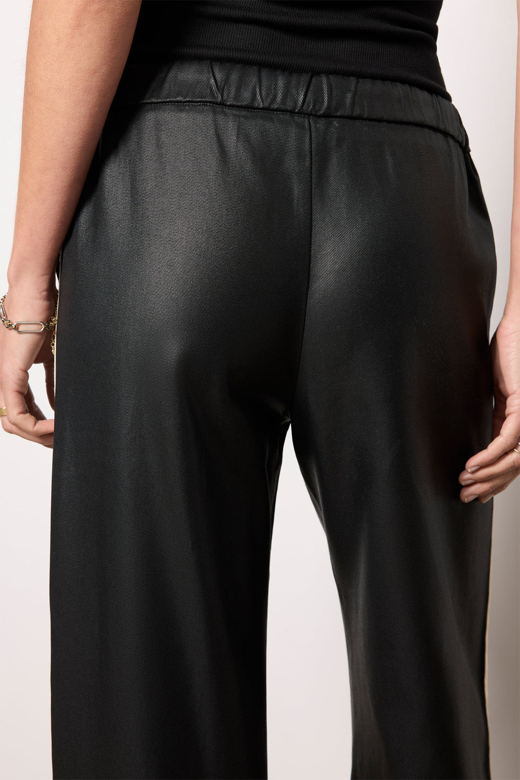 Women's Coated Twill Track Pants