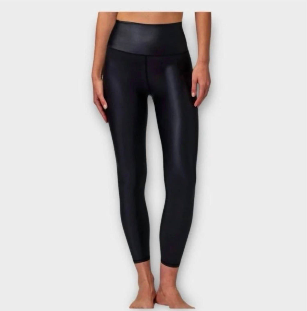 Ada Wet Look Leggings In Blk