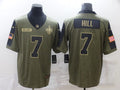 Men's New Orleans Saints Taysom Hill #7 Brown Game Jersey1
