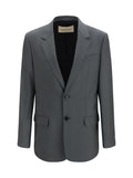 Valentino Men Single-Breasted Wool And Mohair Jacket