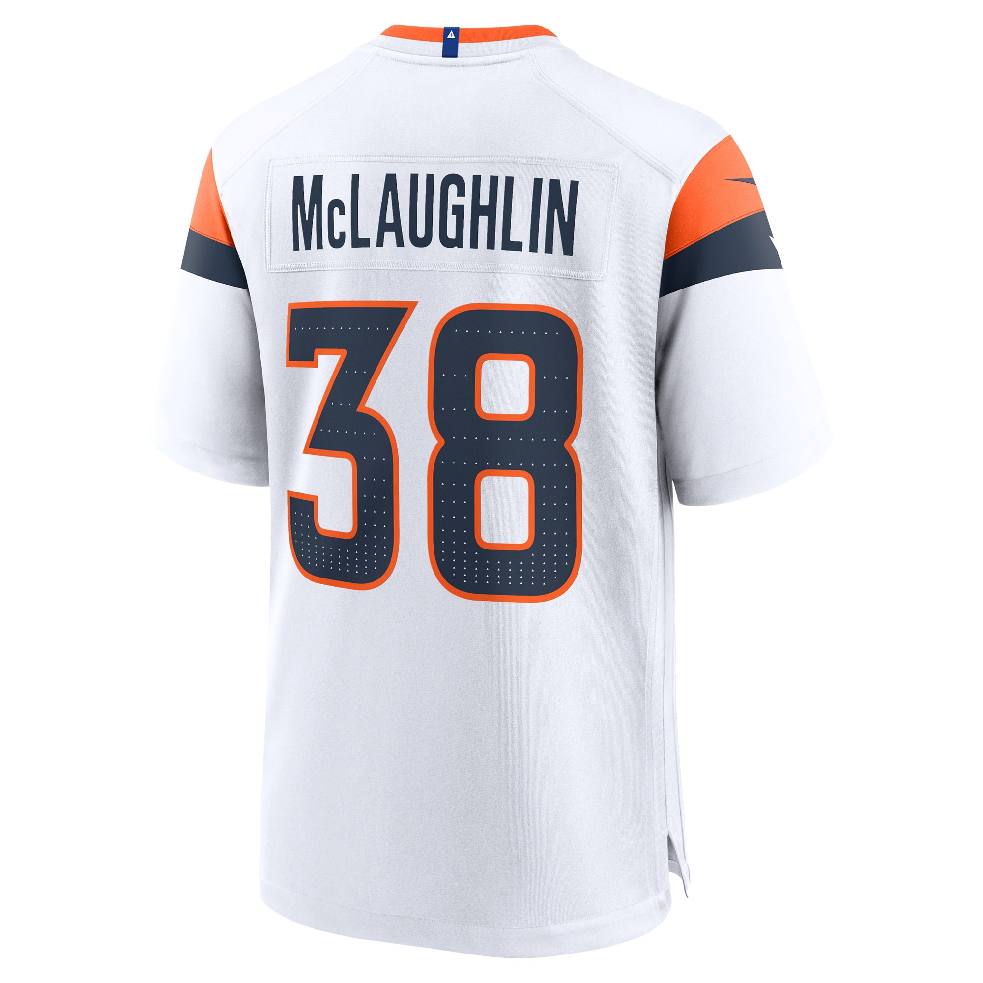 Denver Broncos Jaleel McLaughlin White Game Jersey