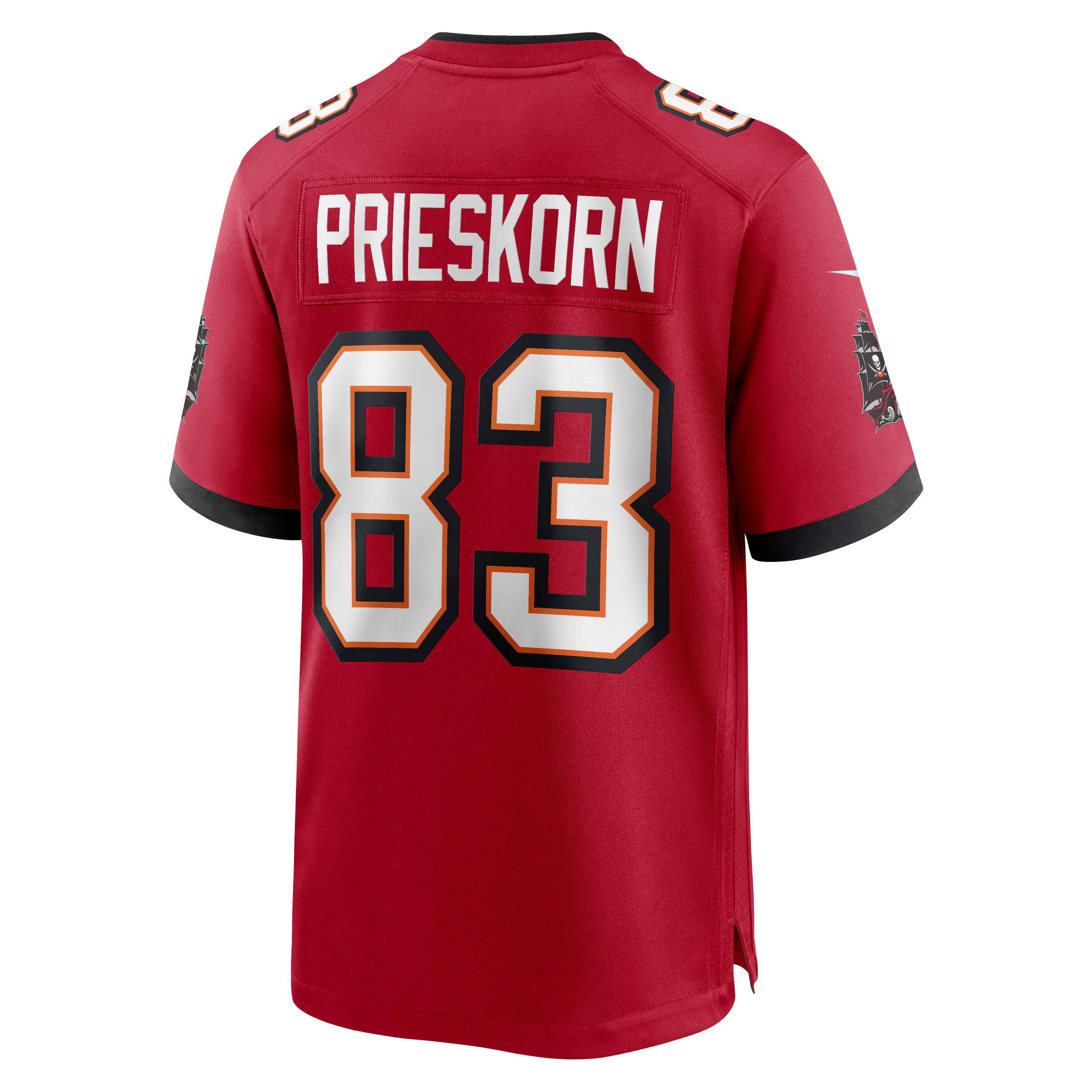 Tampa Bay Buccaneers Caden Prieskorn Red Team Game Jersey