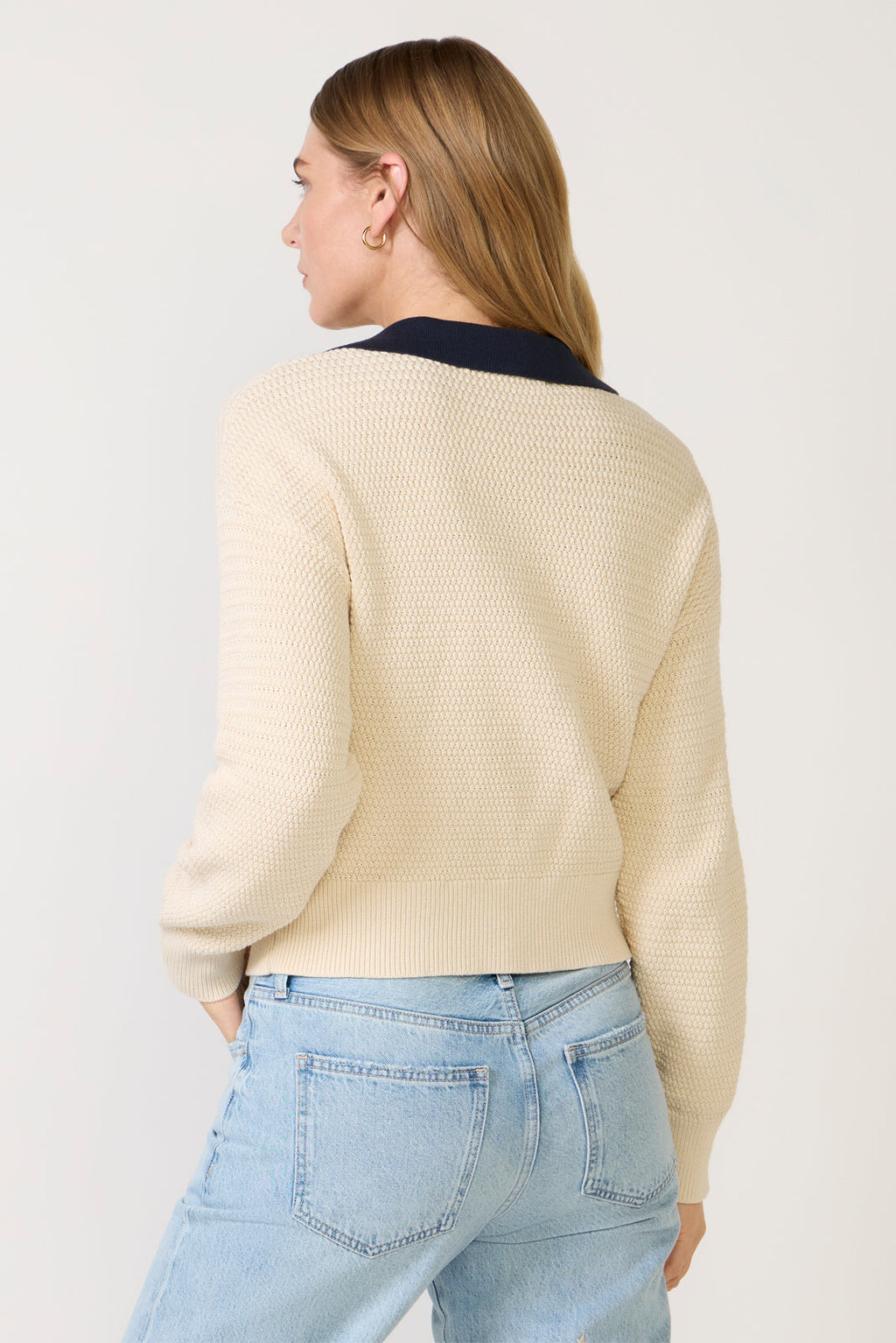 Women's Mozart Contrast Texture Knit Top