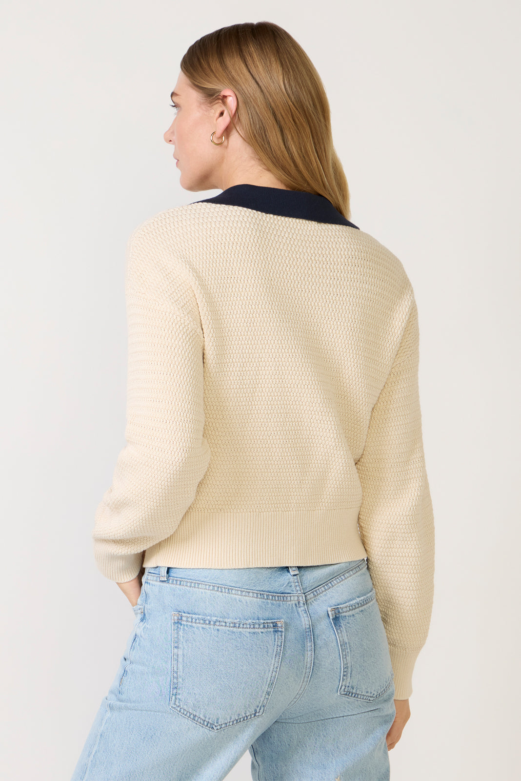 Women's Mozart Contrast Texture Knit Top