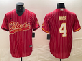 Men's Kansas City Chiefs Rashee Rice #4 Red Game Jersey1 Joint Edition