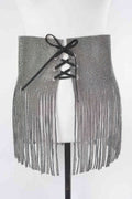 Rhinestone Fringe Belt