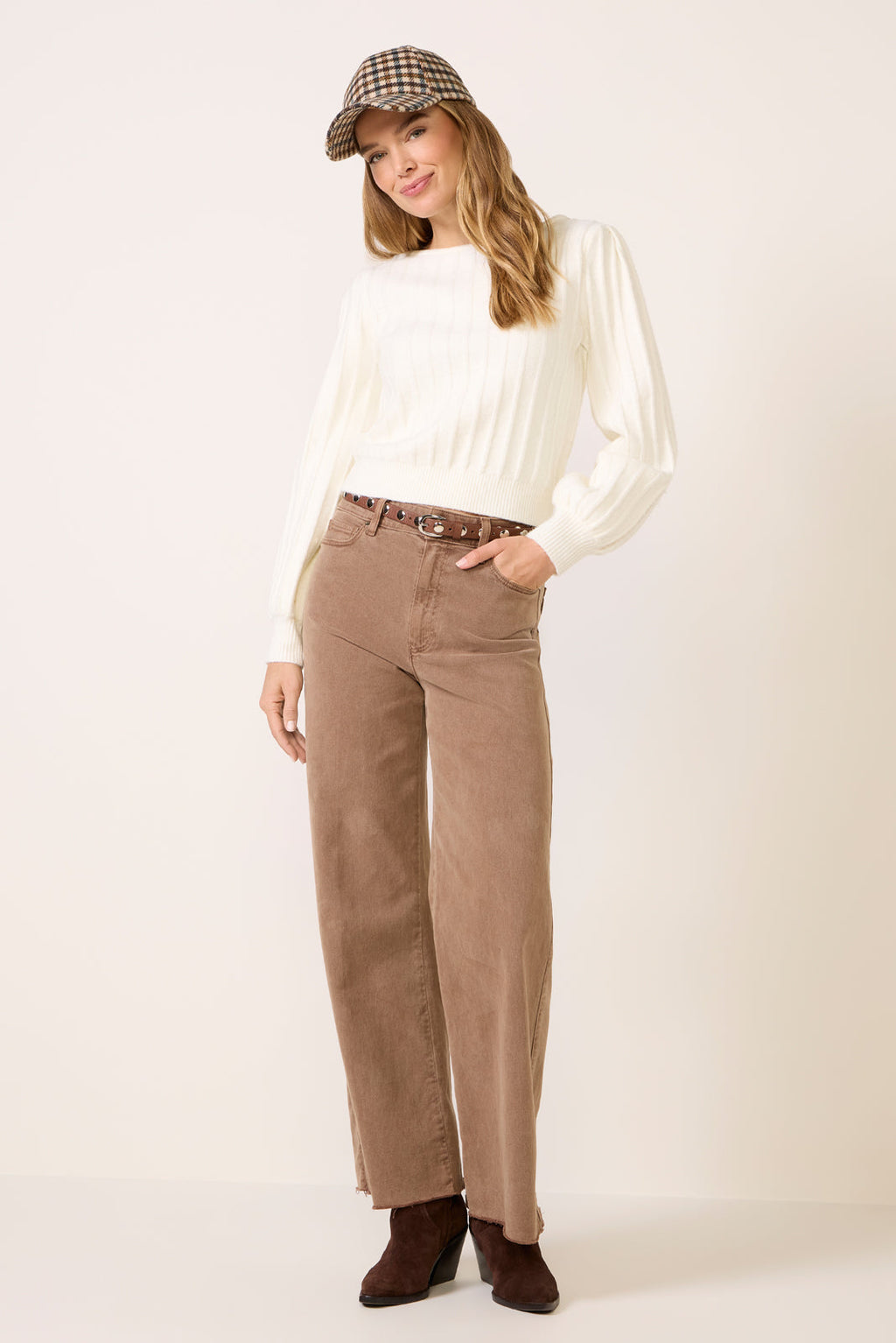 Women's Anessa 31' w Raw Hem Wide Leg Pants
