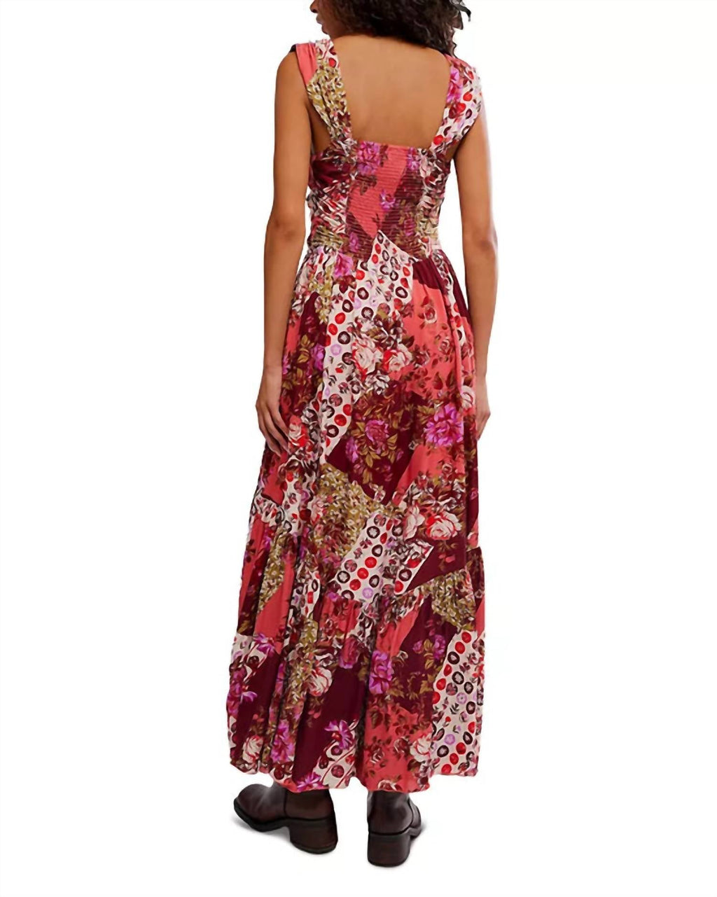 Asha Maxi Dress In Strawberry Combo