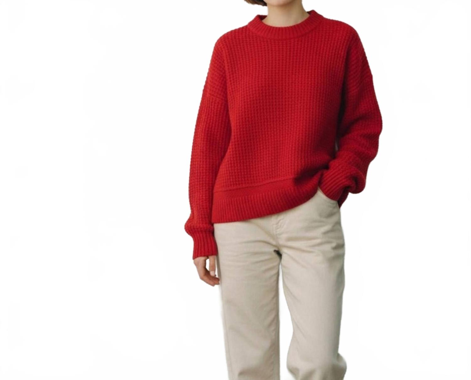 Knit Sweater In Red