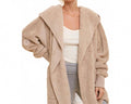 Women's Teddy Bear Jacket In Taupe