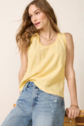 Women's Stripe Linen Tank Top
