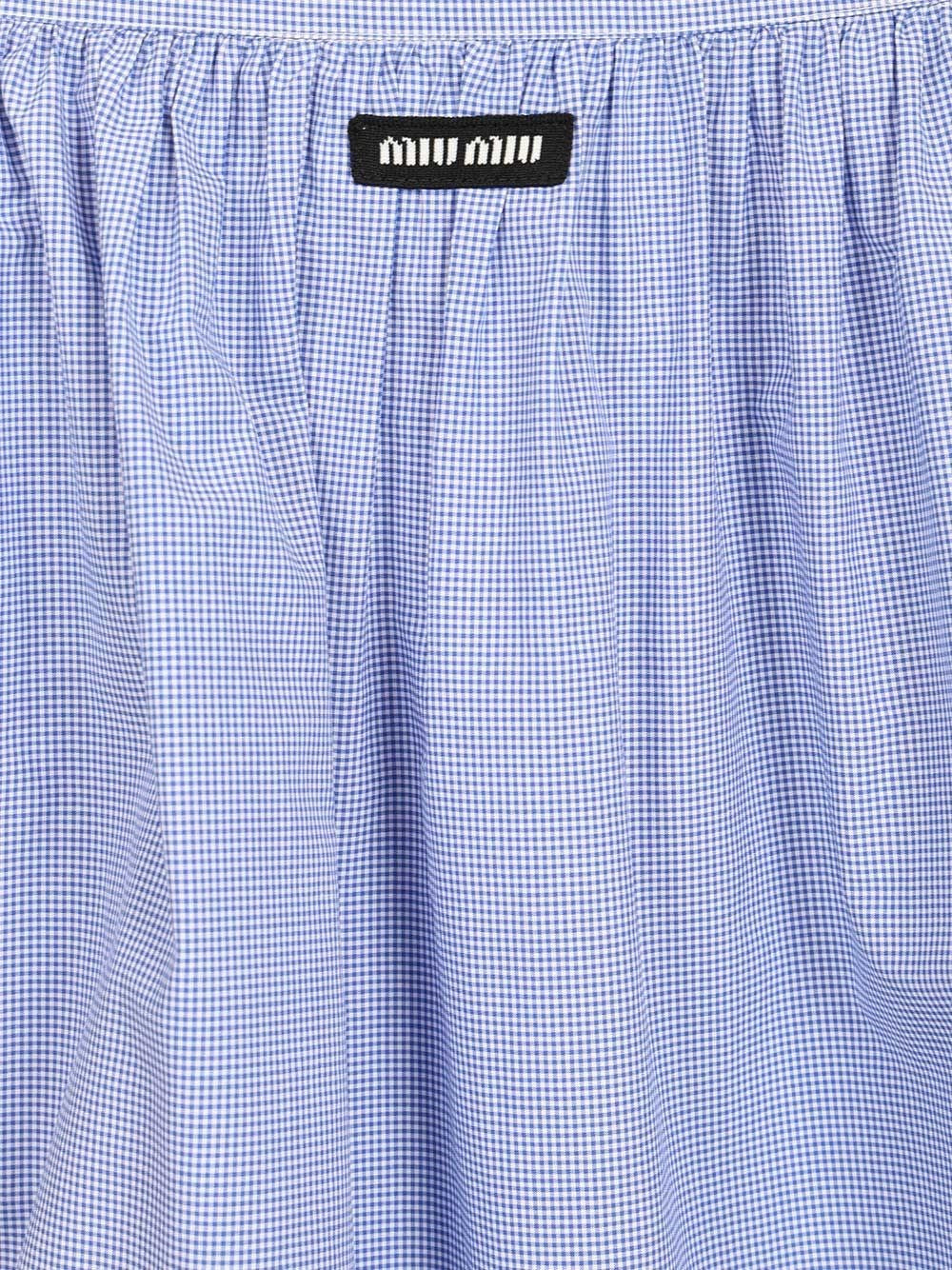 Miu Miu Women Gingham Skirt