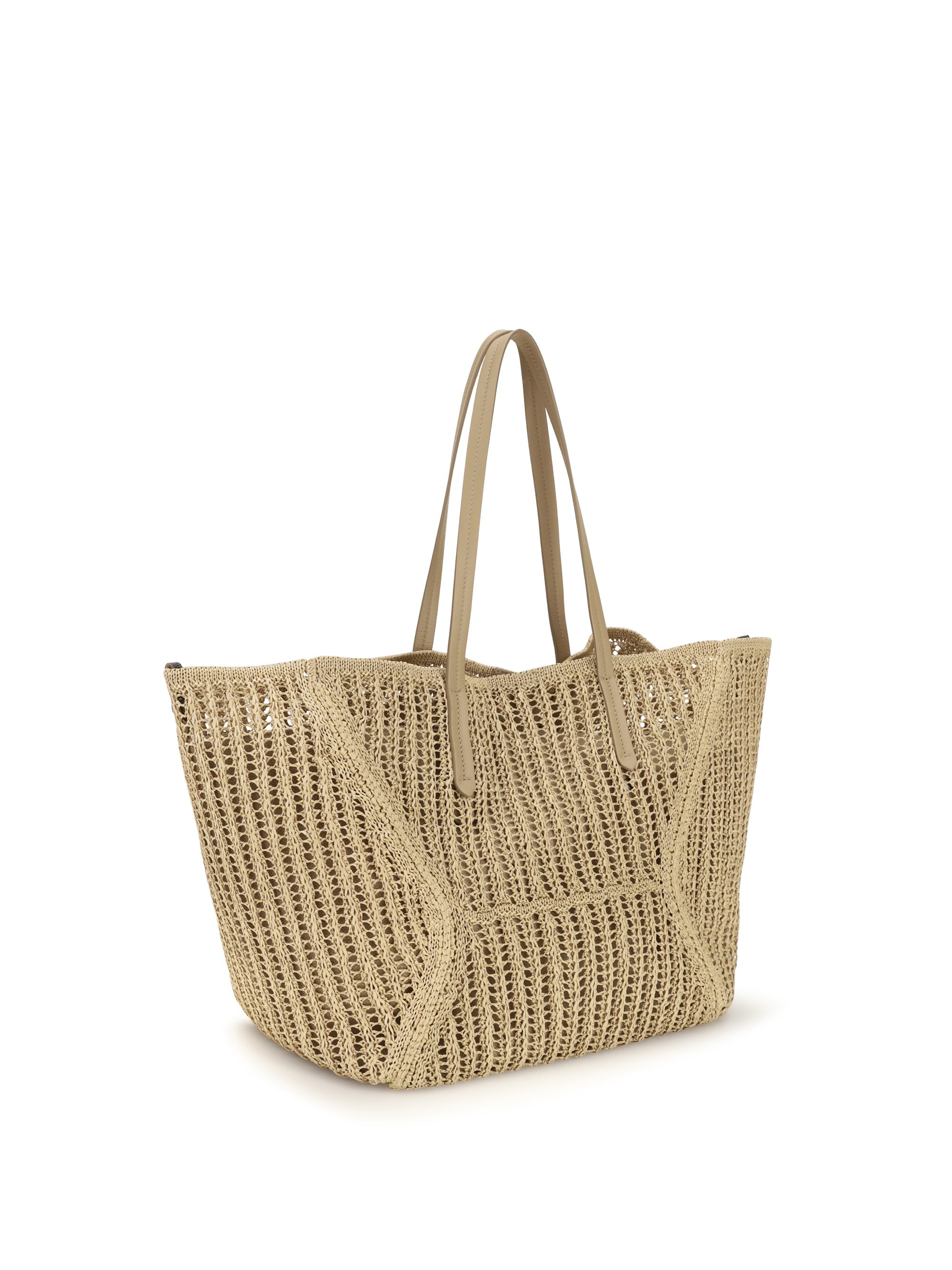 Brunello Cucinelli Women Bc Duo Shoulder Bag In Raffia