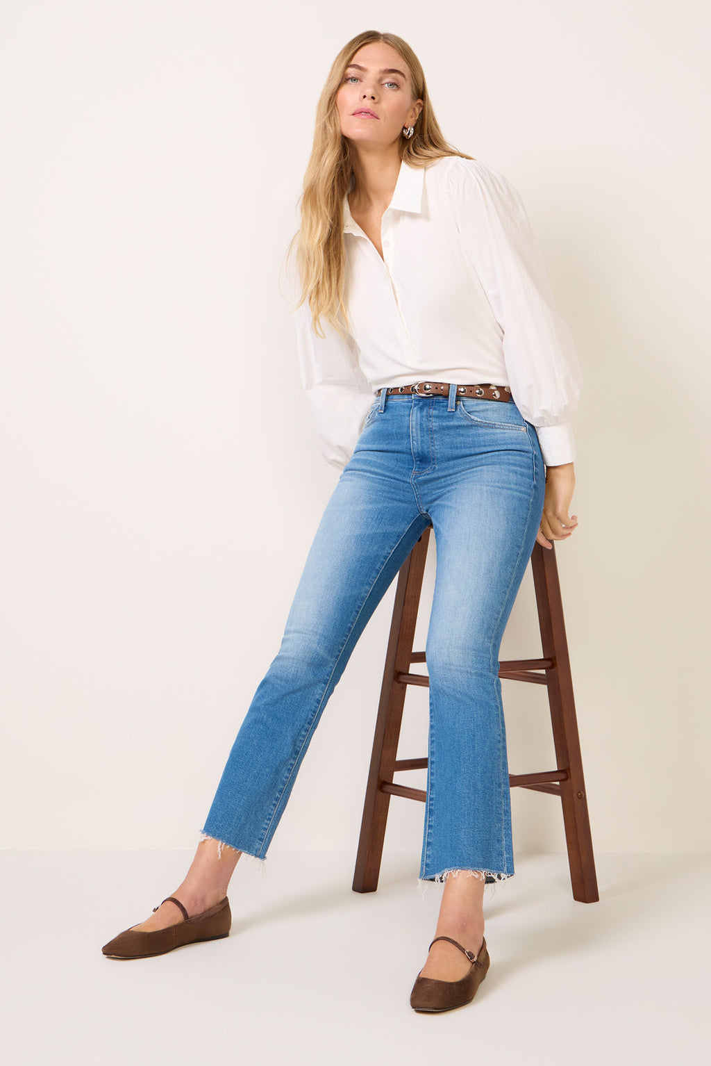 Women's Nelly Mixed Media Top