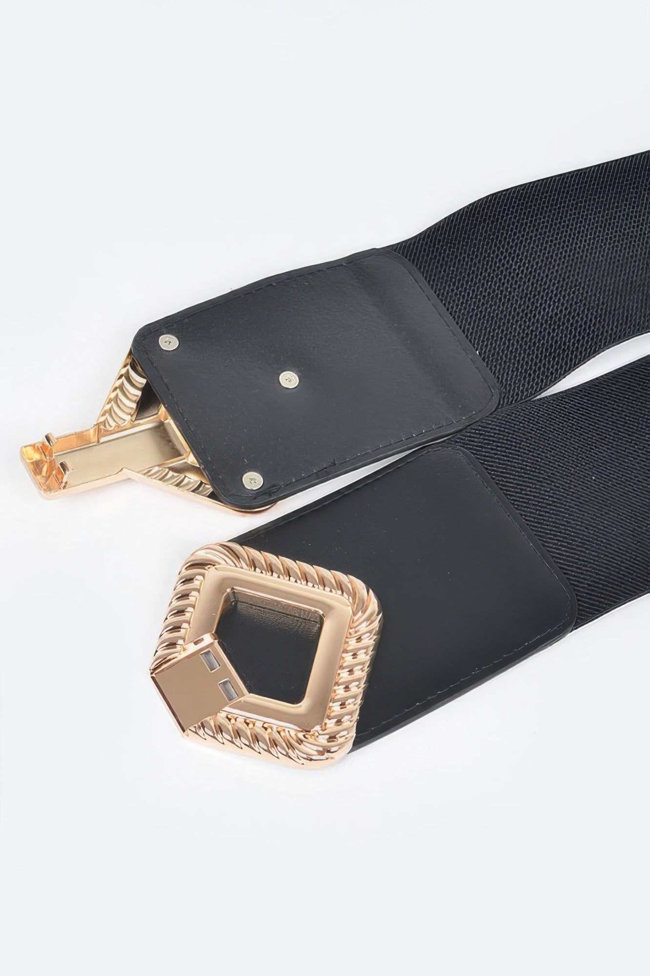 Big Metal Buckle Stretch Plus Size Belt