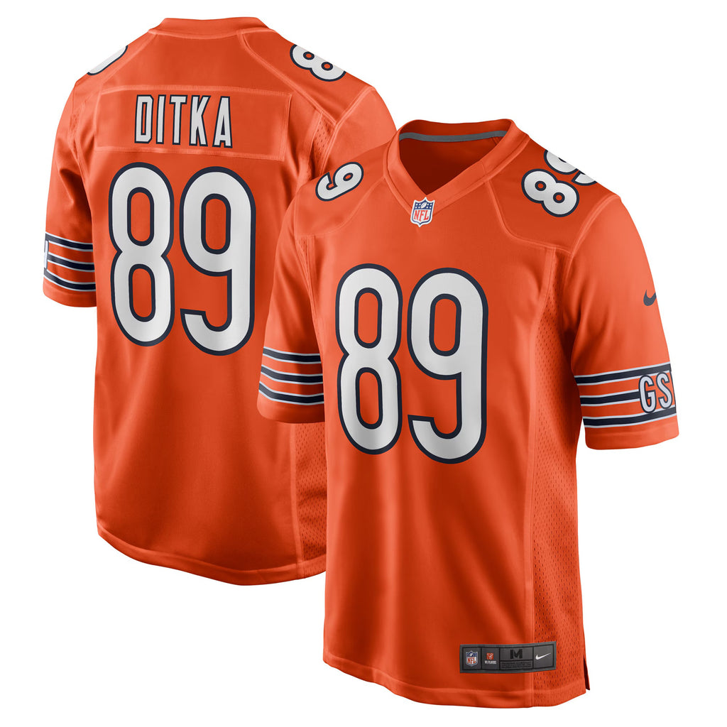 Chicago Bears Mike Ditka Orange Retired Player Alternate Game Jersey