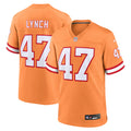 Tampa Bay Buccaneers John Lynch Orange Throwback Game Jersey