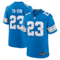 Detroit Lions Rock Ya-Sin Blue Team Game Jersey