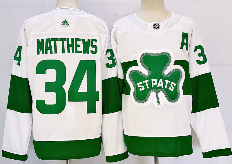 Men's Toronto Maple Leafs Auston Matthews #34 White jersey
