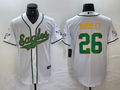 Men's Philadelphia Eagles Saquon Barkley #26 White Player Game jersey Joint Edition