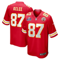 Men's Kansas City Chiefs Travis Kelce #87 Red Super Bowl LVIII Game jersey