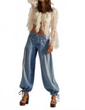 Lotus Balloon Jeans In Bijou Blue