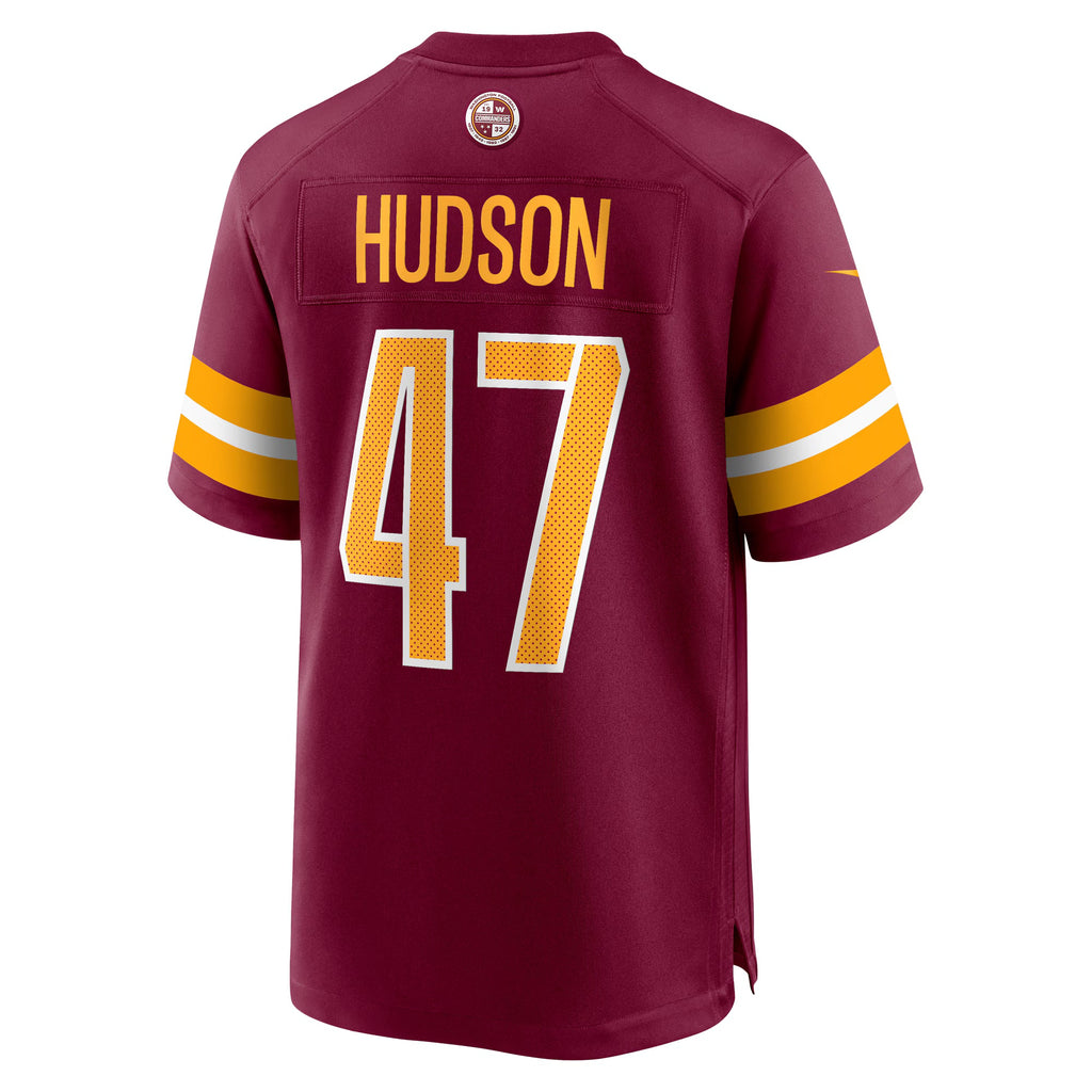 Washington Commanders Khaleke Hudson Burgundy Game Jersey