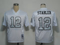 Men's Oakland Raiders Ken Stabler Mitchell & Ness White Legacy Replica Player Jersey1