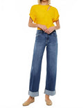 Ivanna High Rise Wide Leg Jeans In Medium