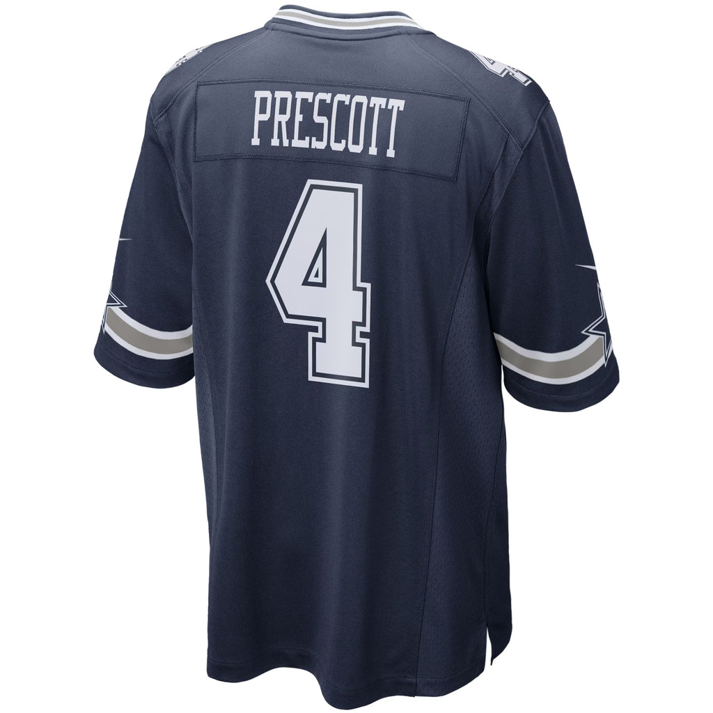 Dallas Cowboys Dak Prescott Navy Game Team Jersey