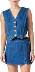 Keepin' It Classy Denim Vest In Dark Wash