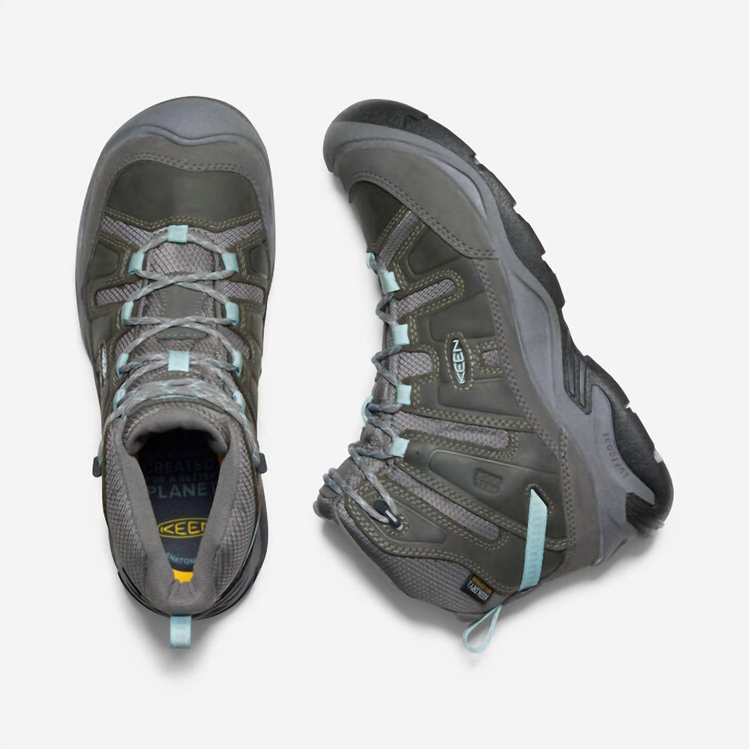 Women's Circadia Waterproof Wide Boot In Steel Grey/cloud Blue