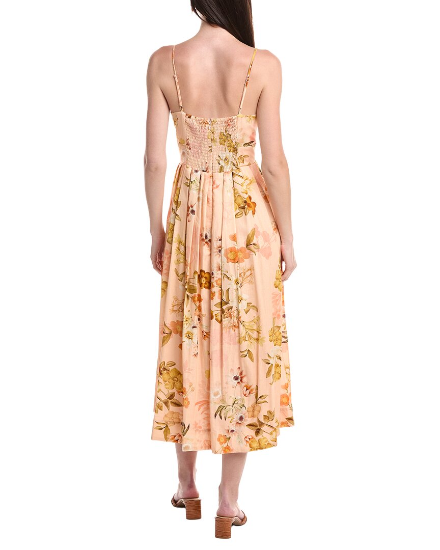 Julia Jordan Light Linen-Blend Maxi Dress
