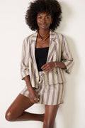 Women's Jess Linen Stripe Blazer