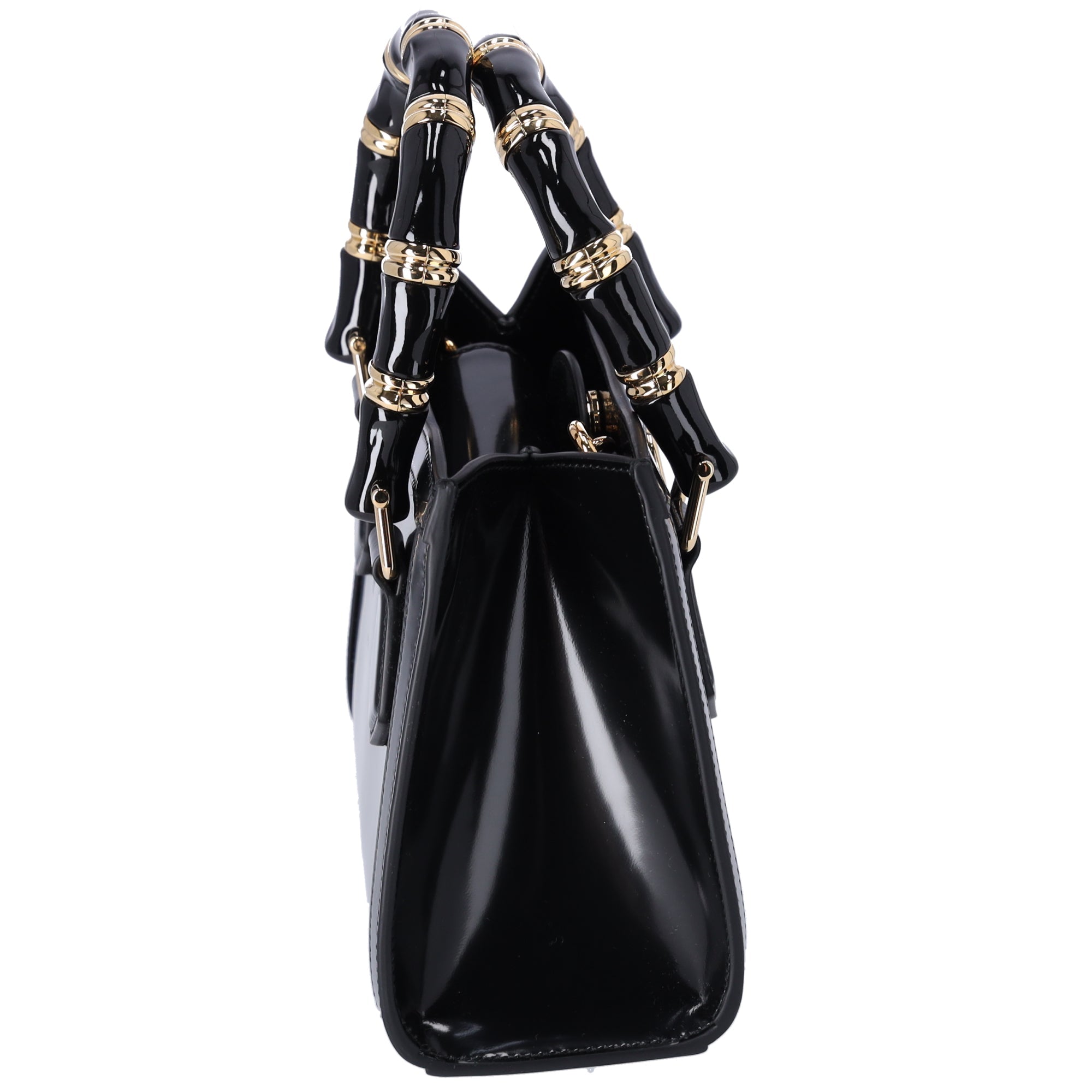 GUCCI Diana Mini Tote Crossbody Bag 832936 Black Leather