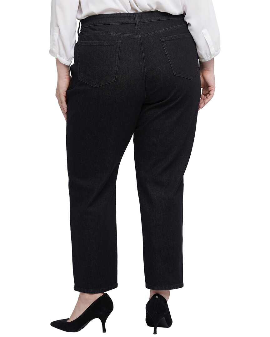 NYDJ Plus Boyfriend Vintage Black Ankle Crop Jean