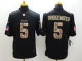 Men's Minnesota Vikings Teddy Bridgewater #5 Black Game Player Jersey1