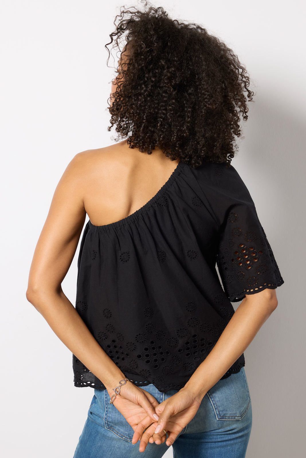 Women's Nash Eyelet One Shoulder Top