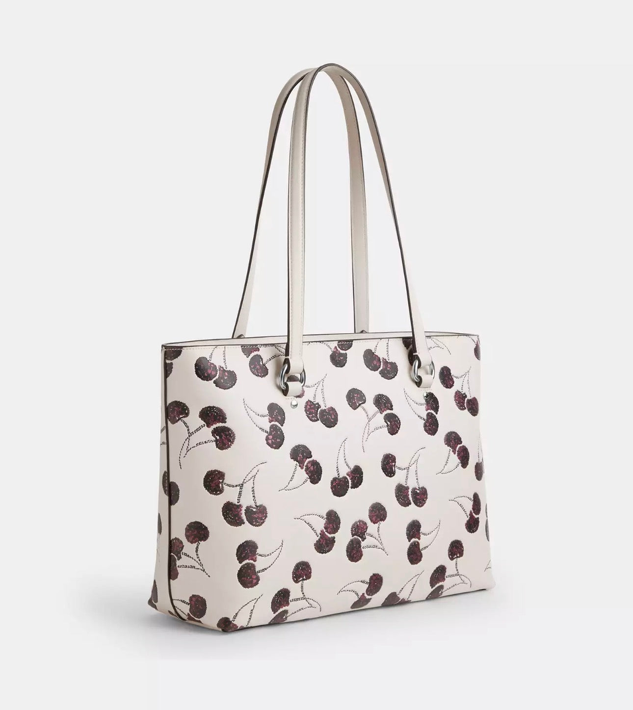 NWT Coach Leather station Tote Bag With Cherry Print