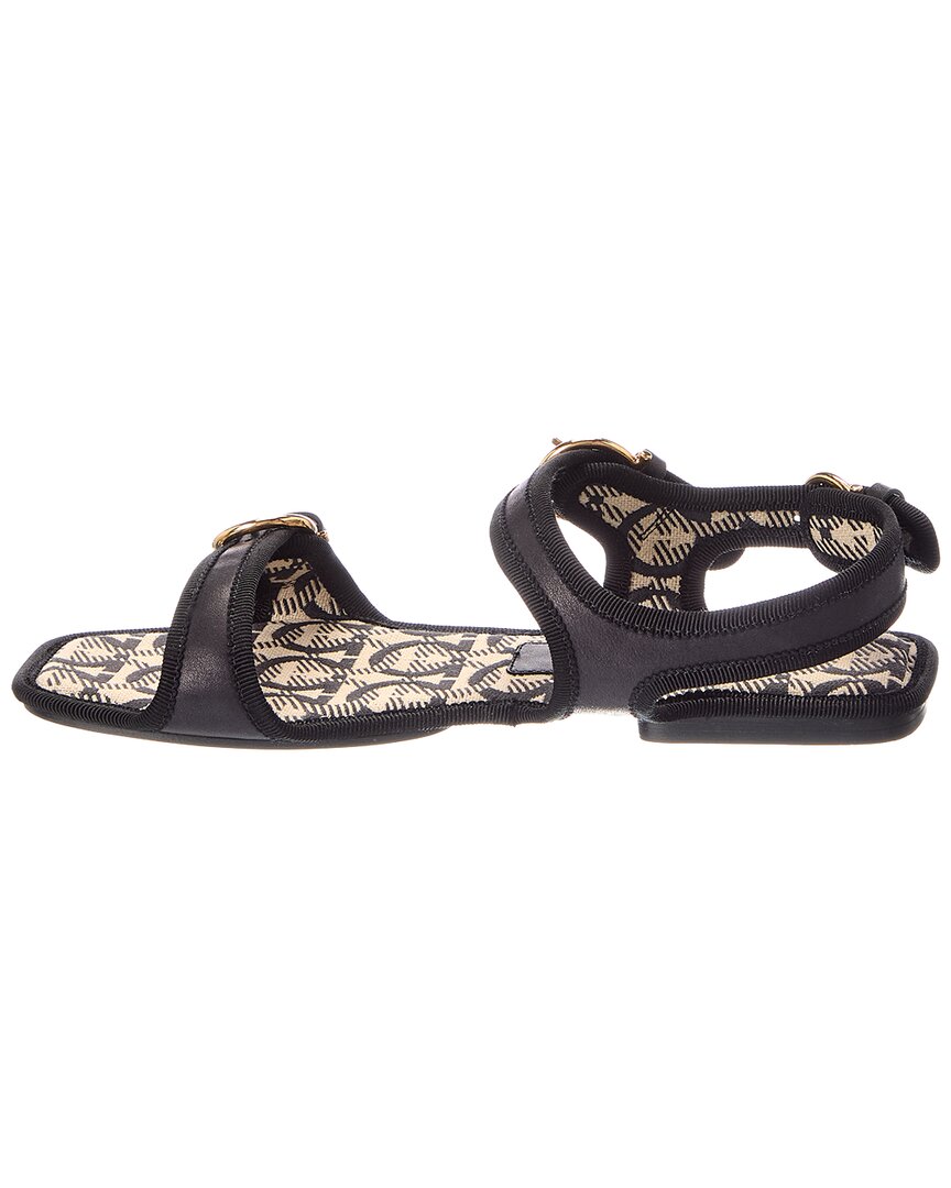 Ferragamo Anteo Leather Flat Sandal