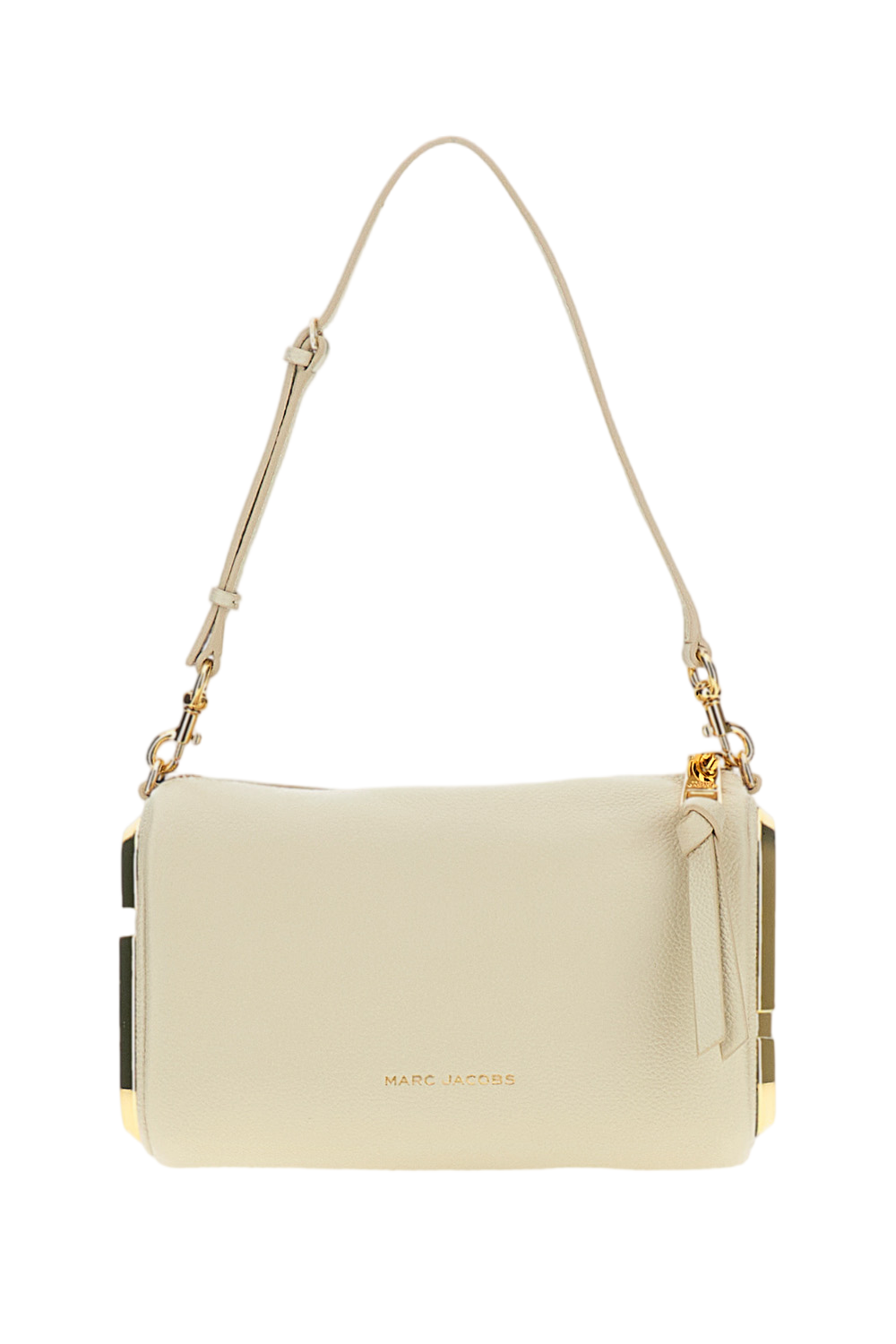 White Snapshot Leather Shoulder Bag