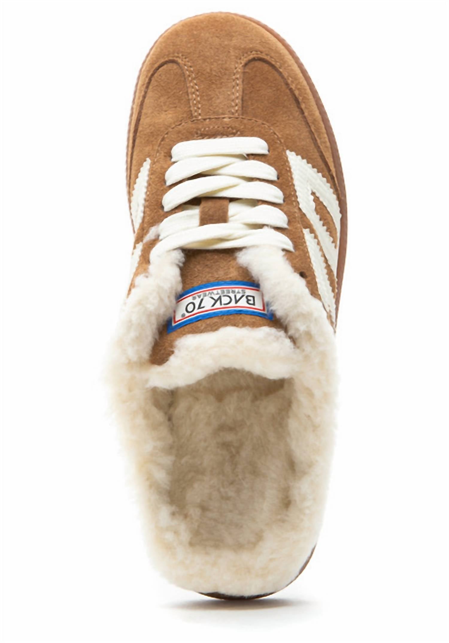 Women's Easter Fl Backless Sneaker Shoe In Brown / White