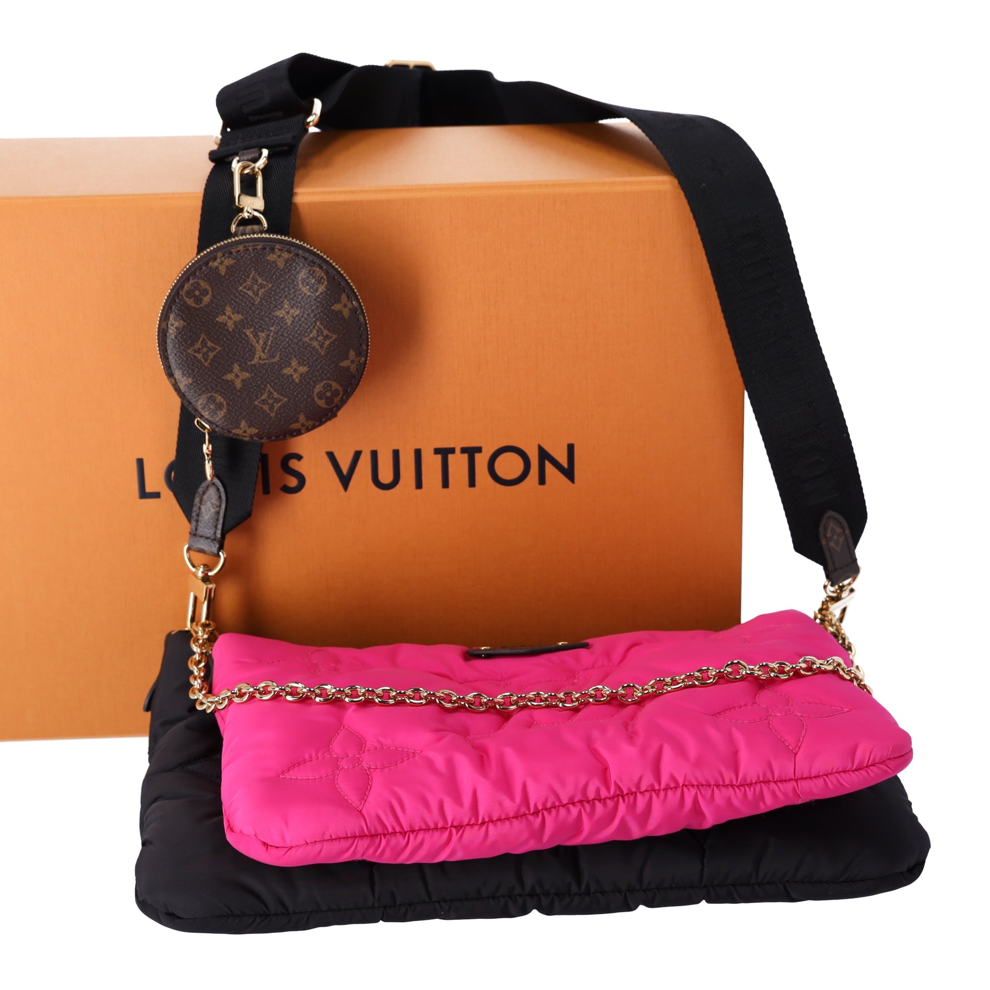 Louis Vuitton Giant Monogram Multi Maxi Pochette Accessoires Pillow Black Pink